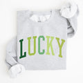 Lucky, Collegiate, St Patrick's Day Sweatshirt