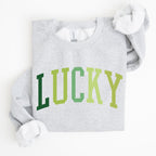 Lucky, Collegiate, St Patrick's Day Sweatshirt
