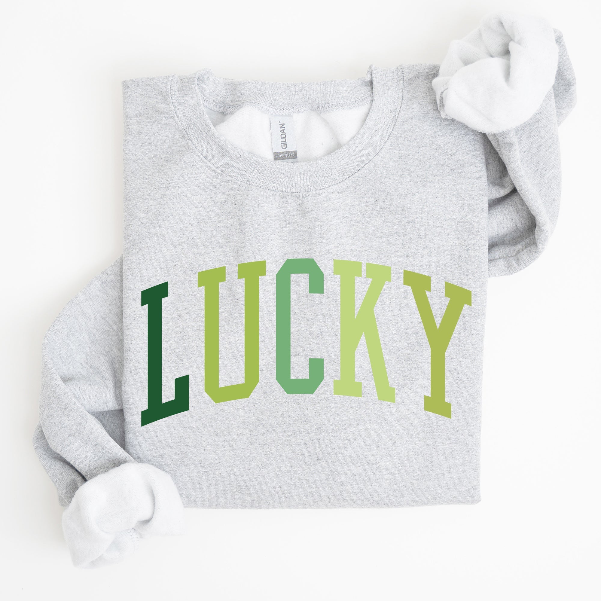 Lucky, Collegiate, St Patrick's Day Sweatshirt