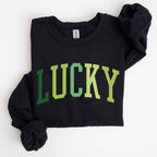 Lucky, Collegiate, St Patrick's Day Sweatshirt