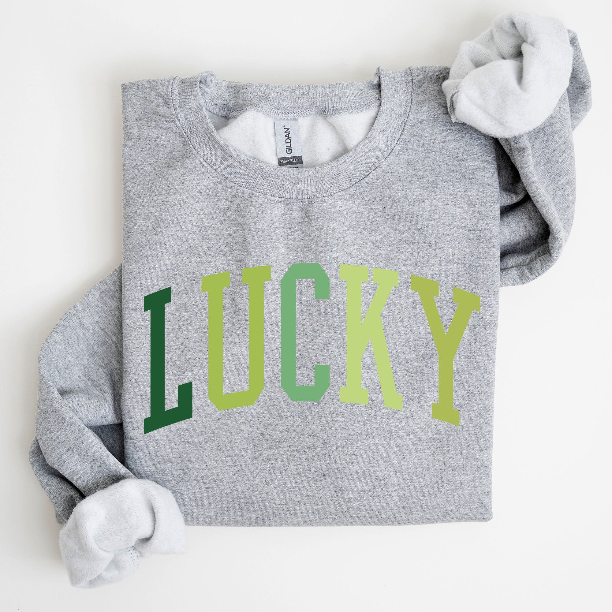 Lucky, Collegiate, St Patrick's Day Sweatshirt
