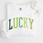 Lucky, Collegiate, St Patrick's Day Sweatshirt
