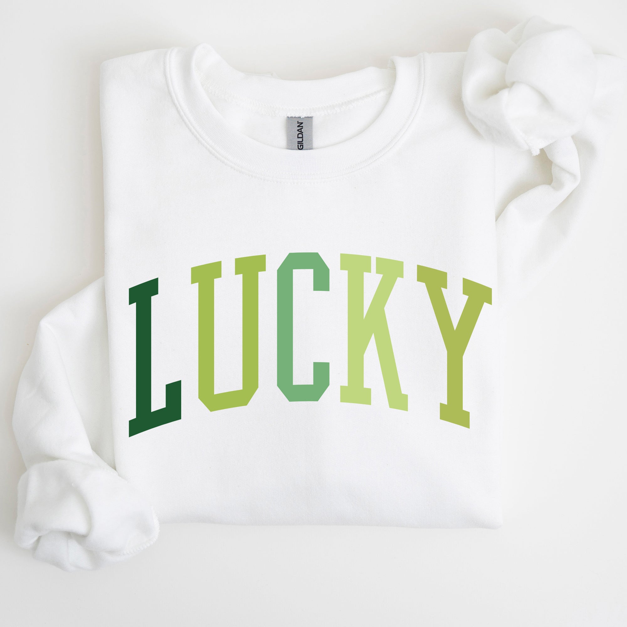 Lucky, Collegiate, St Patrick's Day Sweatshirt