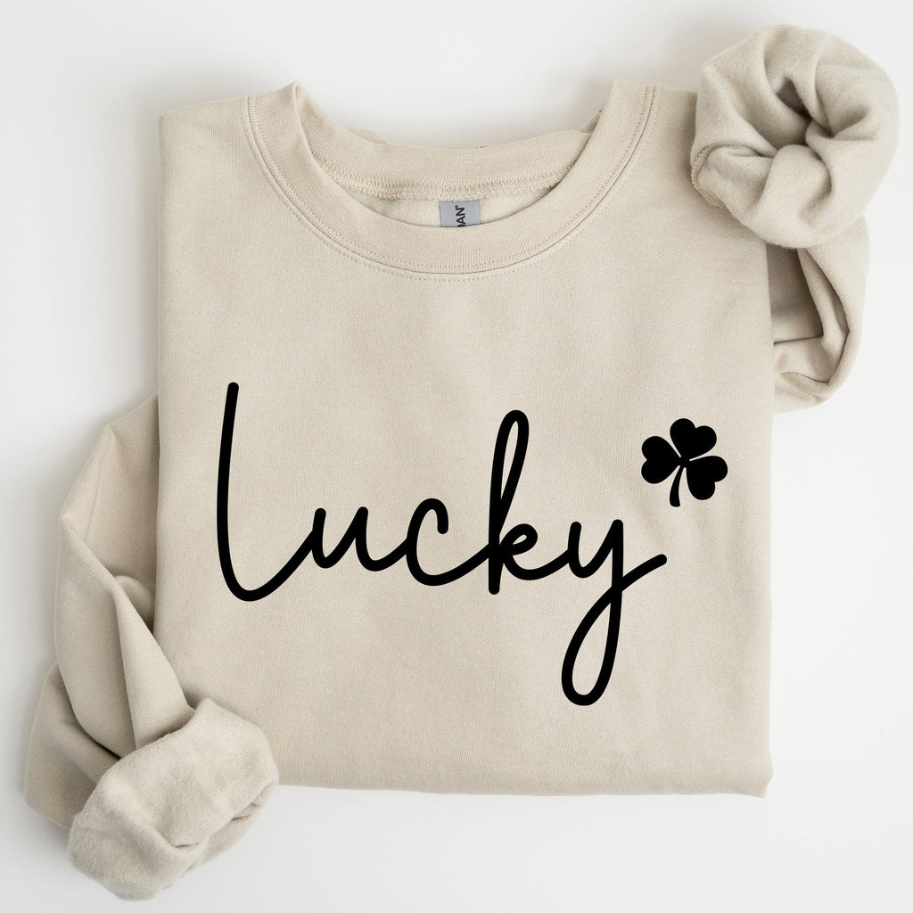 Lucky, Shamrock, St Patrick's Day Sweatshirt