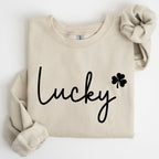 Lucky, Shamrock, St Patrick's Day Sweatshirt