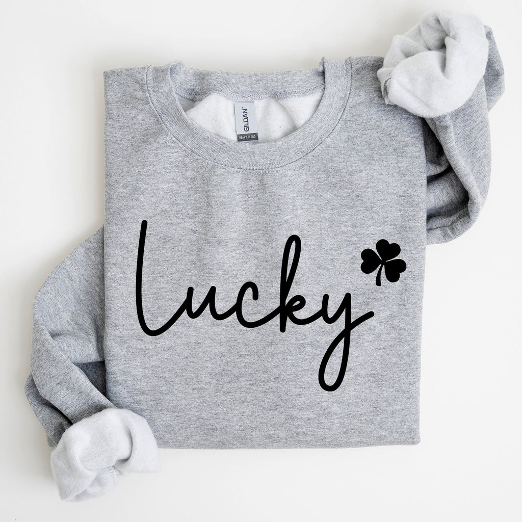 Lucky, Shamrock, St Patrick's Day Sweatshirt