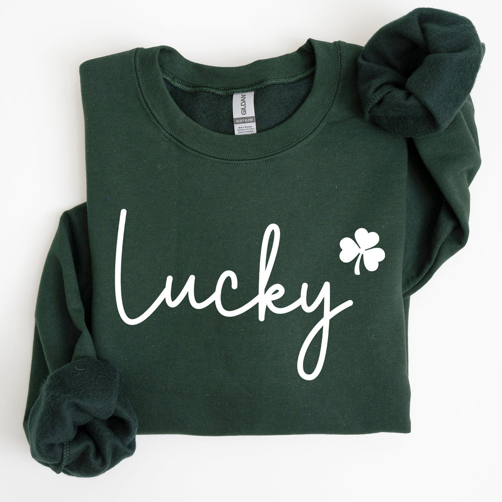 Lucky, Shamrock, St Patrick's Day Sweatshirt