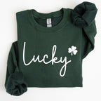 Lucky, Shamrock, St Patrick's Day Sweatshirt