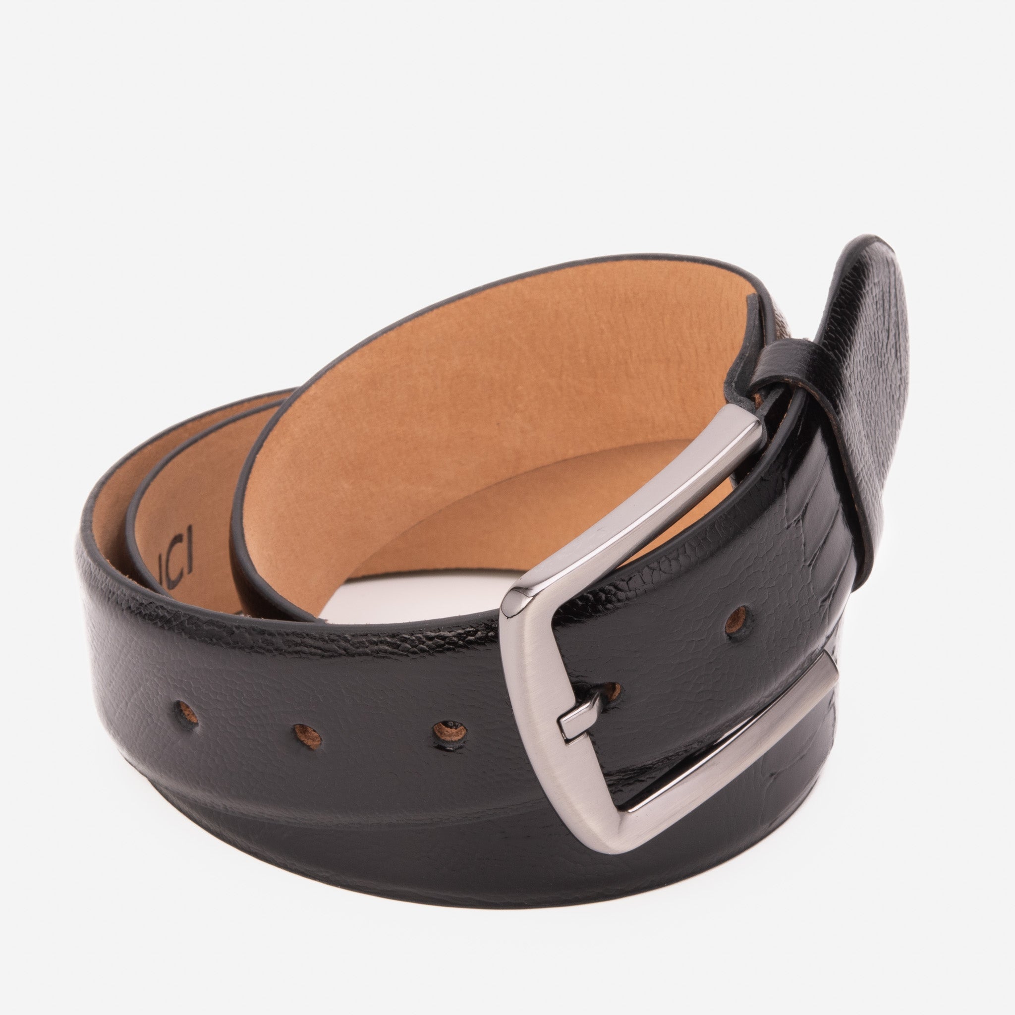 The Bangkok Black  Calfskin Belt