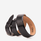 The Bangkok Black  Calfskin Belt