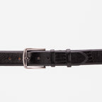 The Bangkok Black  Calfskin Belt