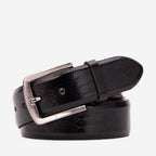 The Bangkok Black  Calfskin Belt