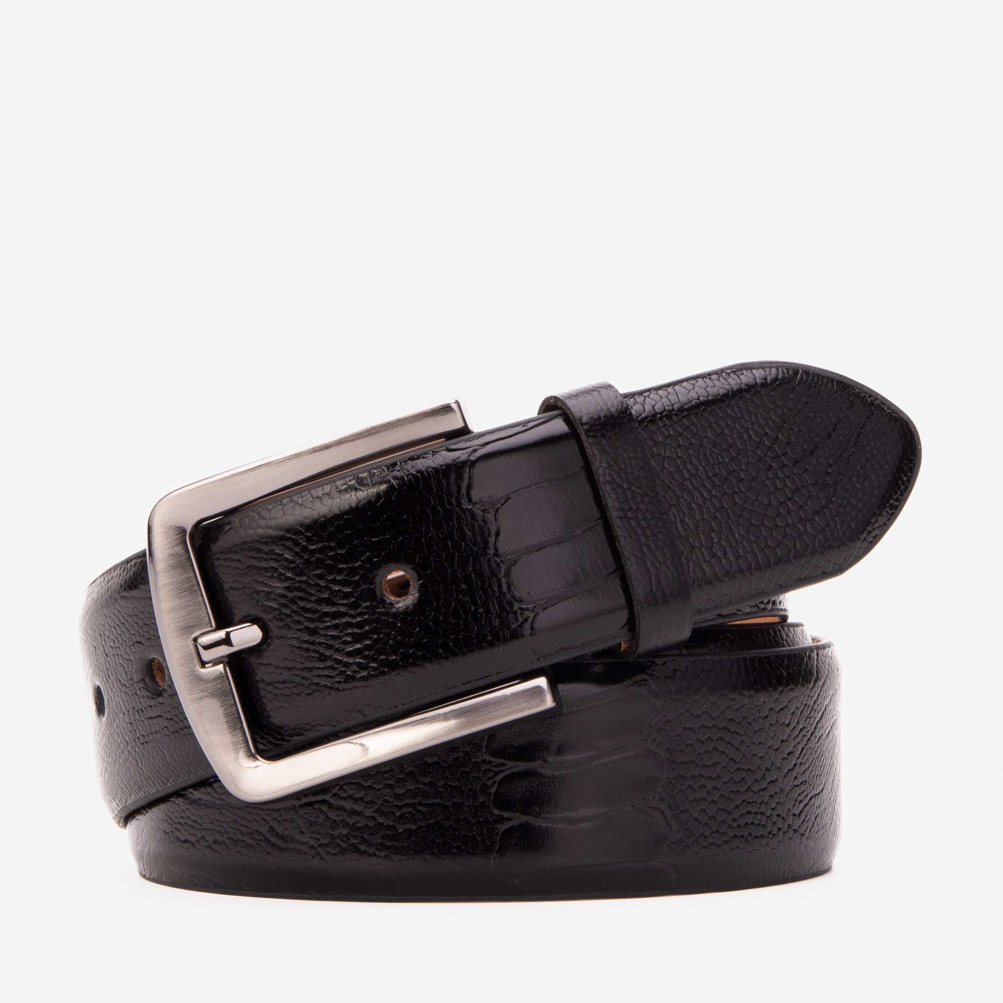 The Bangkok Black  Calfskin Belt