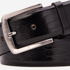 The Bangkok Black  Calfskin Belt