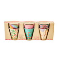 Melamine Cups 'DANCE IT OUT' Prints - Small - 6 pcs. in Gift Box