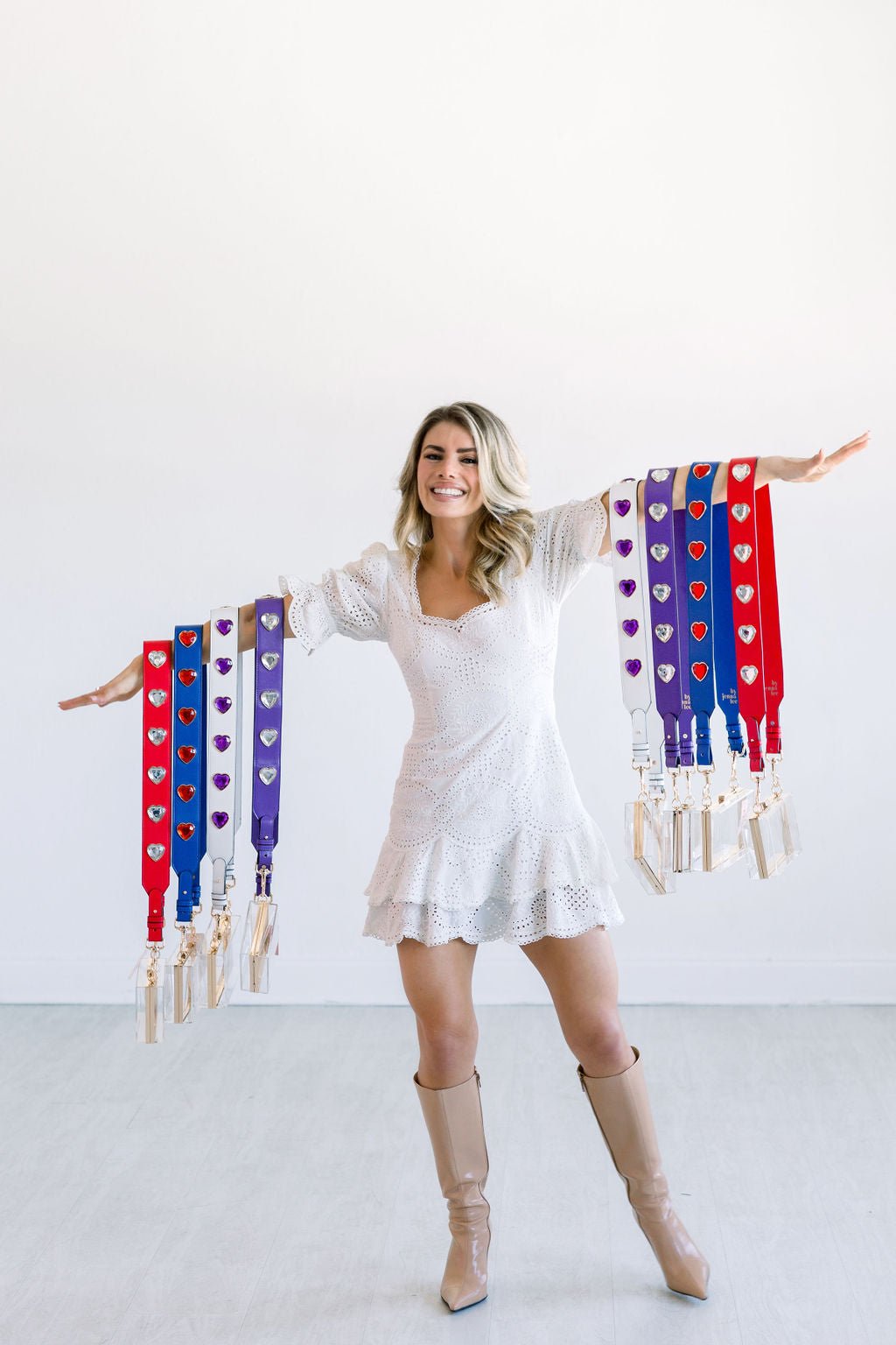 Crystal Heart Purse Strap - Che Cose Belle