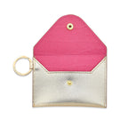 Keychain Wallet — Gold Leather Envelope Wallet