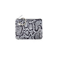 Mini Pouch — Tuxedo Snakeskin Silicone