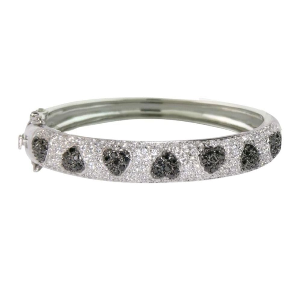 Pave Hearts Bangle