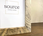 Neue Hand Marbled Wood Picture Frame - B&W & Neutrals (5x7)