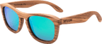 Real Zebra All Wood Jacks Sunglasses by WUDN