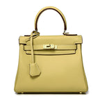 Women's High-grade Fashionable Genuine Leather Handmade Kelly First Layer Handbags