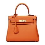 Women's High-grade Fashionable Genuine Leather Handmade Kelly First Layer Handbags