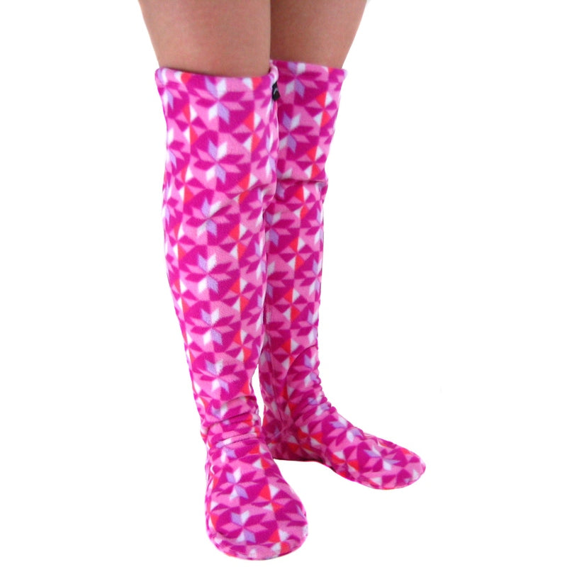 Over The Knee Fleece Socks - Kaleidoscope