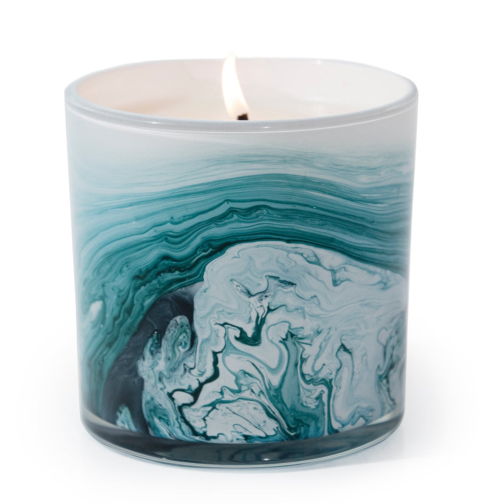 Orchid & Cedar 14 oz. Swirl Glass Candle