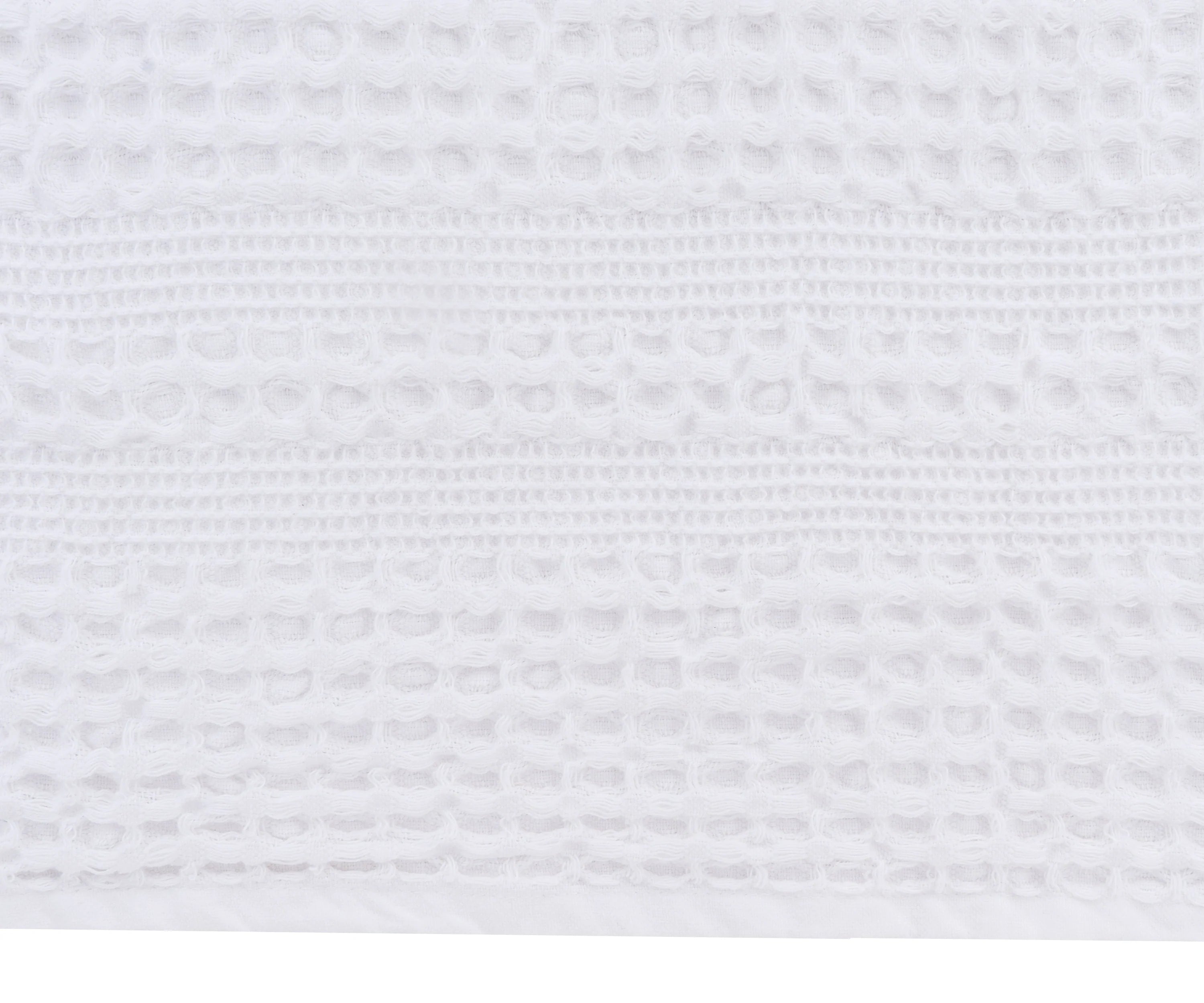 white waffle blanket