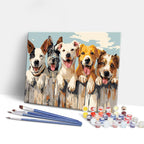 Happy Dogs - Paint By Numbers Kit