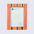Peach Resin Inlay Picture Frame- Ink Marble Design in 4x6 & 5x7