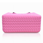 Rubber Tote Bag Set of 3 (XL/M/S) – Stylish Pink Tones EVA Bags, Great Value