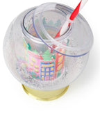 Holiday Village Snow Globe Novelty Sipper (Christmas Cup - set of 1, 6, or 12)