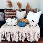 Plush Pumpkin Throw Pillow Decorative Fall Pillow Soft Cuddle Pumpkin Decor