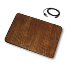 Oversize Wood Mousepad with 15 watt Wireless Fast Charger