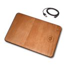 Oversize Wood Mousepad with 15 watt Wireless Fast Charger