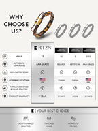 Tigers Eye Beaded Bracelet - Havana