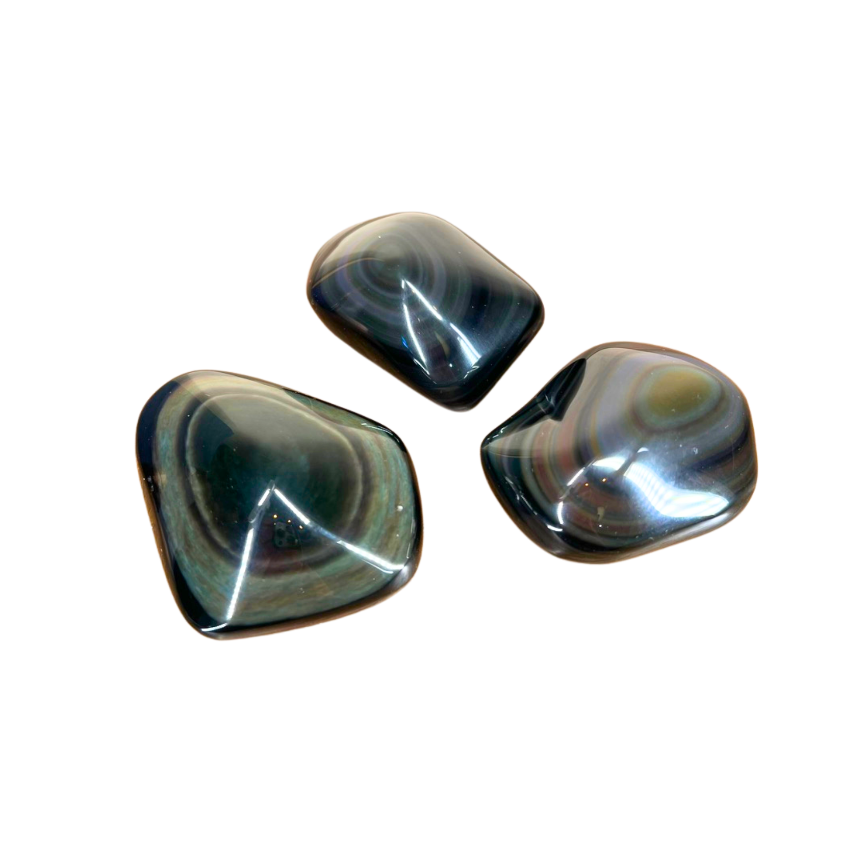 Rainbow Obsidian Palm Stones