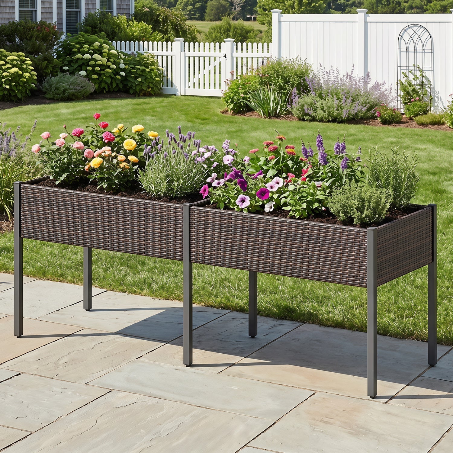 Raised Garden Bed with Legs and Removable Liner - 73 Inch