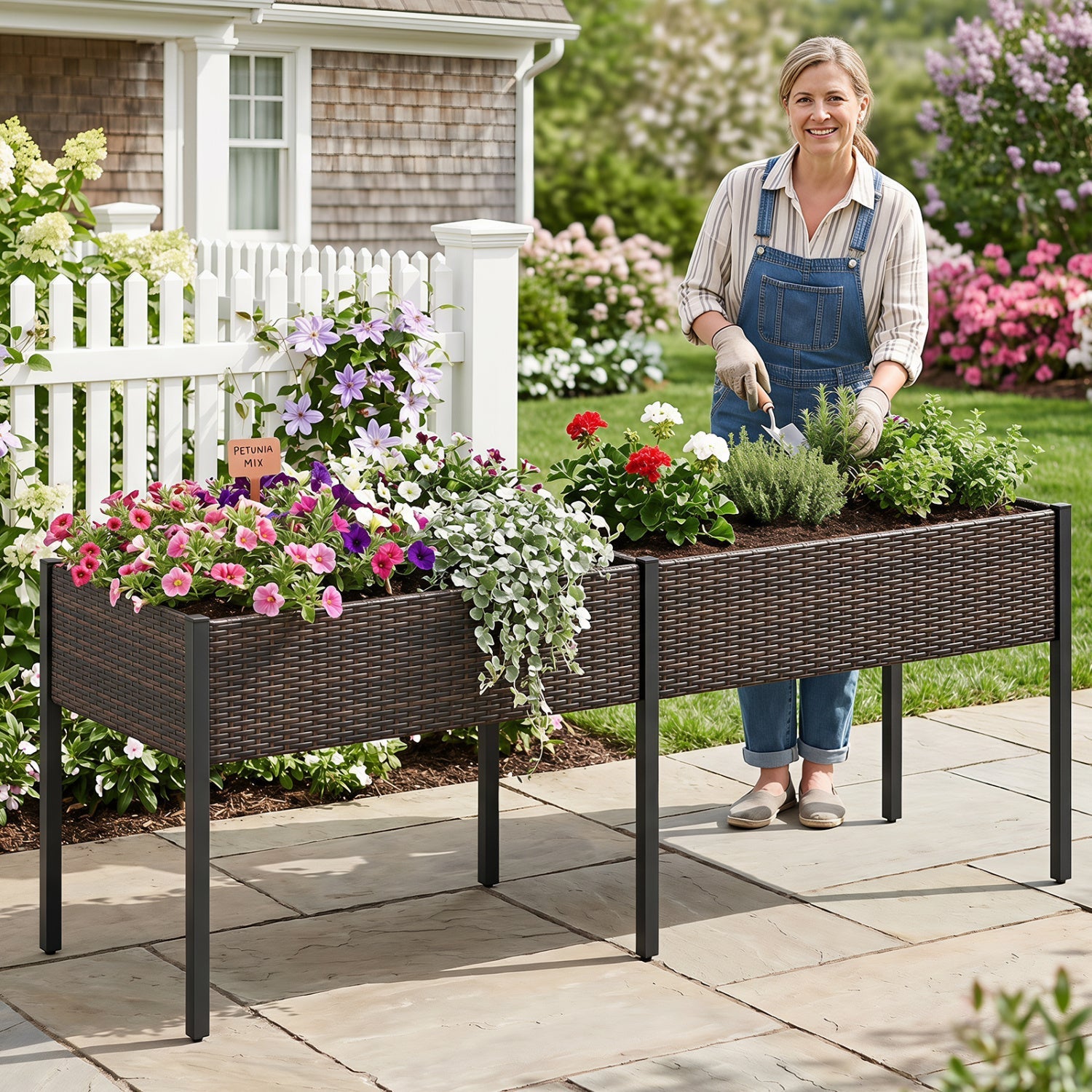 Raised Garden Bed with Legs and Removable Liner - 73 Inch