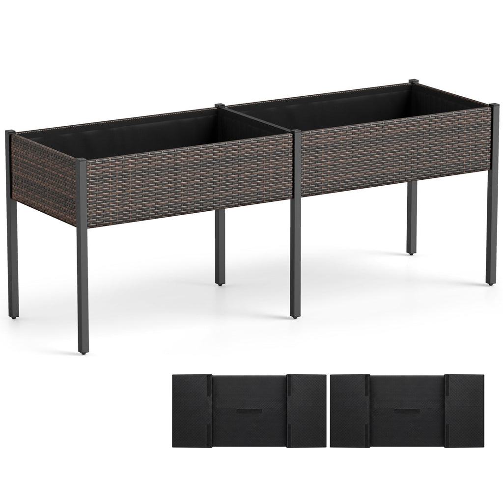 Raised Garden Bed with Legs and Removable Liner - 73 Inch