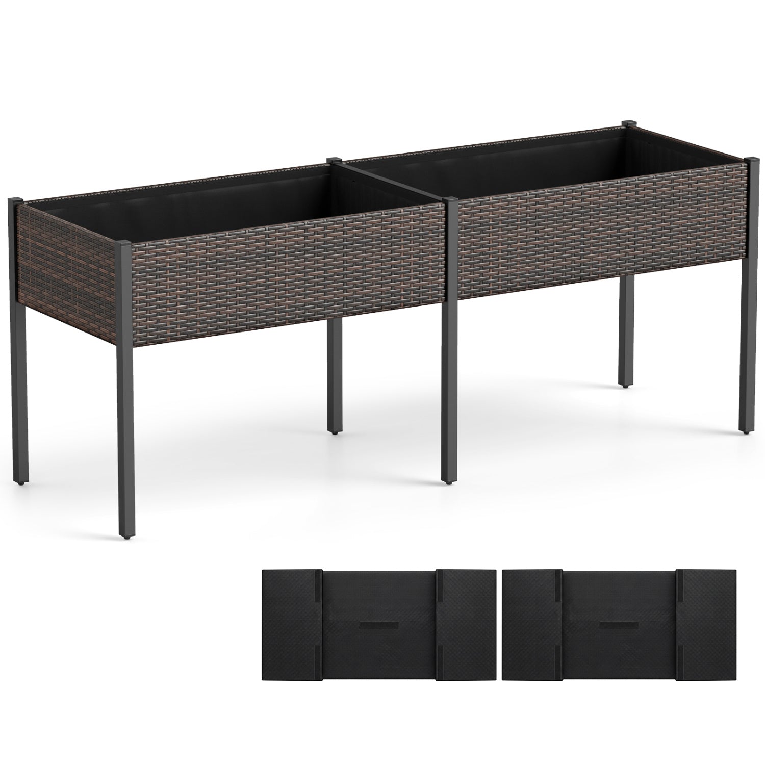 Raised Garden Bed with Legs and Removable Liner - 73 Inch