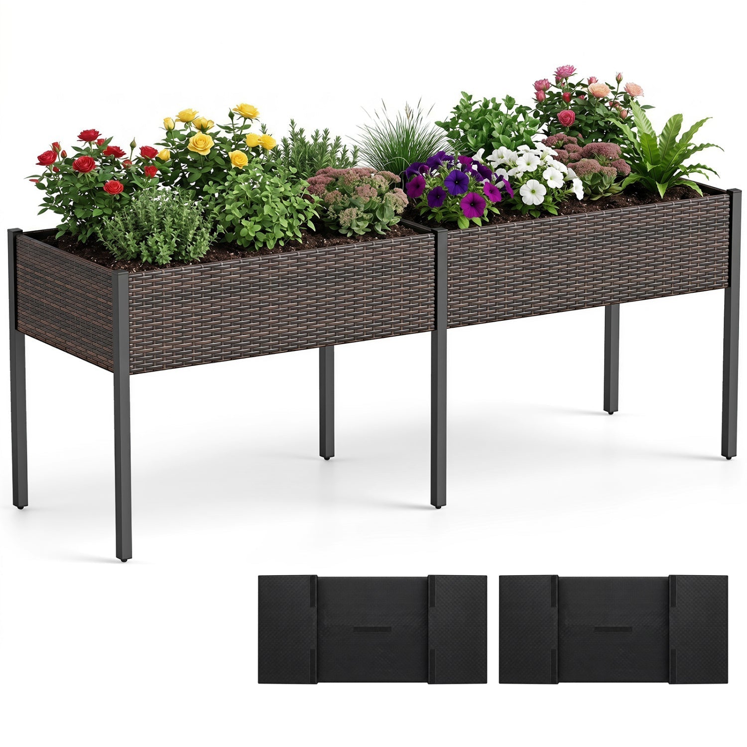 Raised Garden Bed with Legs and Removable Liner - 73 Inch