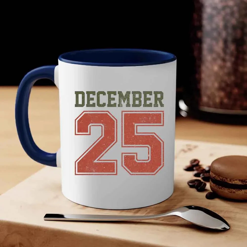 Retro Christmas Holiday Coffee Mug – Festive Vintage December 25