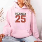 Retro Christmas Hoodie DECEMBER 25 – Festive Holiday Wear