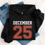 Retro Christmas Hoodie DECEMBER 25 – Festive Holiday Wear