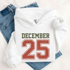 Retro Christmas Hoodie DECEMBER 25 – Festive Holiday Wear