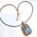 Reversible Copper Wire Wrapped Dancing Ballerina Pendant