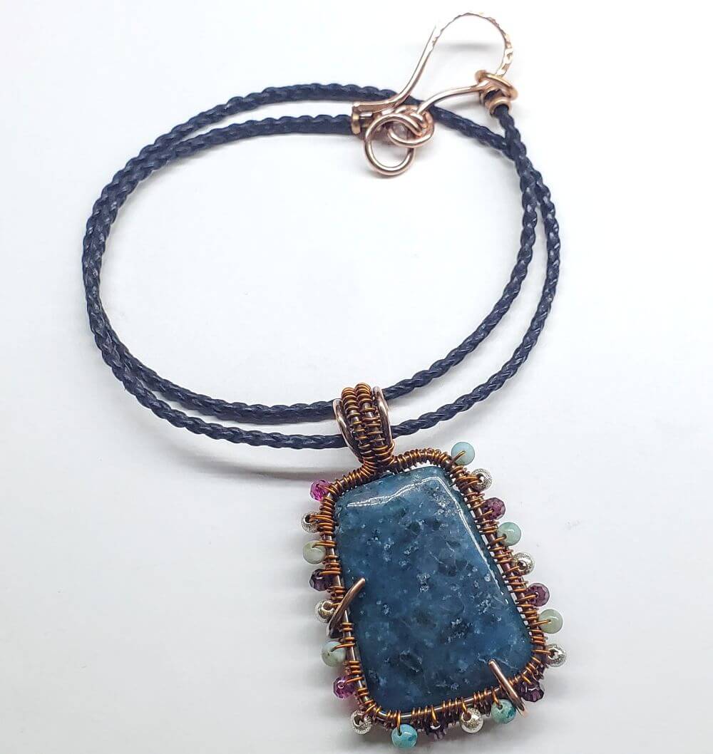 Reversible Copper Wire Wrapped Dancing Ballerina Pendant
